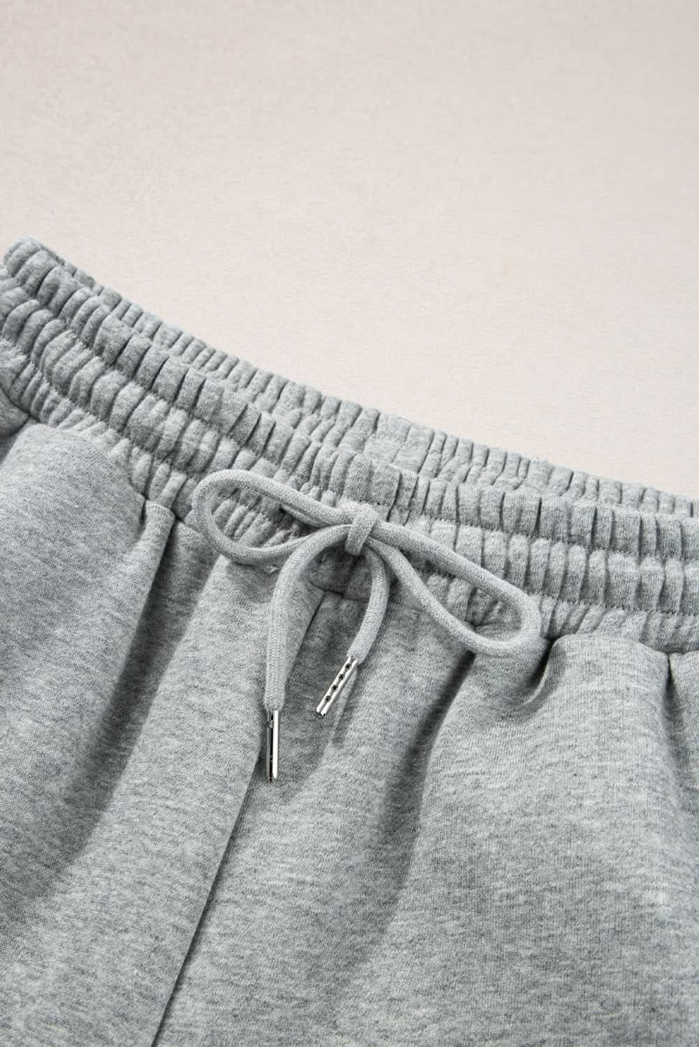 Light grey striped activewear set - Love Salve